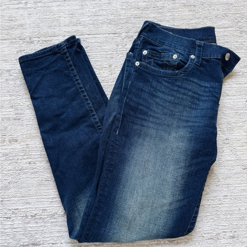 True Religion Men’s Dark Blue Skinny Relaxed Jeans (Size 36) - Picture 3 of 5